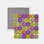 Kreisemuster Magnet (Vorderseite/Rückseite)