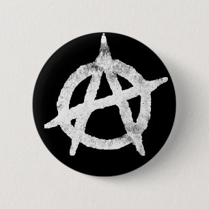 "kreisen Sie ein" Anarchiesymbol ein Button