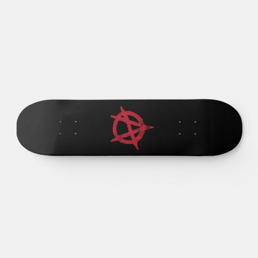 "kreisen Sie ein" Anarchiesymbol ein Skateboard (Horizontal)