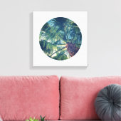 Kreisform Foto Leinwanddruck (Insitu (Wohnzimmer))