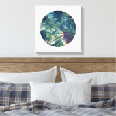 Kreisform Foto Leinwanddruck (Insitu (Schlafzimmer))