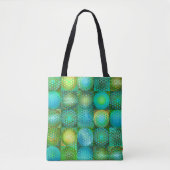 Kreisförmige farbenfrohe Formen Mosaik Tasche (Vorderseite)