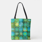 Kreisförmige farbenfrohe Formen Mosaik Tasche (Rückseite)