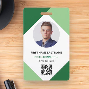 Kreisförmige Foto-Logo-QR-Code Individuelle Mitarb Ausweis