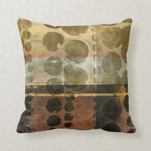 Kreisförmige grüne Tröpfchen Kissen