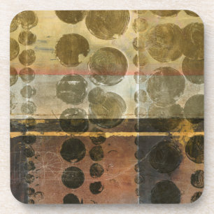 Kreisförmige grüne Tröpfchen Untersetzer