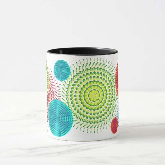 Kreisförmige Moiré Tasse (Zentrum)