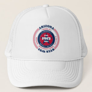 Kreisförmige patriotische Trucker-Mütze aus Arizon Truckerkappe