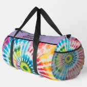 Kreisförmige Regenbogen-Tie-Dye-Monogramm-Personal Duffle Bag (Rechte Ecke)