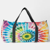 Kreisförmige Regenbogen-Tie-Dye-Monogramm-Personal Duffle Bag (Vorderseite)