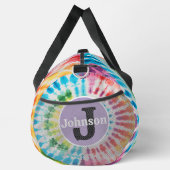 Kreisförmige Regenbogen-Tie-Dye-Monogramm-Personal Duffle Bag (Rechts)