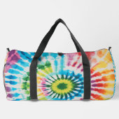 Kreisförmige Regenbogen-Tie-Dye-Monogramm-Personal Duffle Bag (Rückseite)
