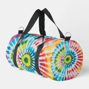 Kreisförmige Regenbogen-Tie-Dye-Reisetasche Duffle Bag