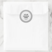 Kreisförmiger Aufkleber (Tasche)