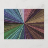 Kreisförmiger Farbverlauf Erdig Regenbogen Postkarte (Vorderseite)
