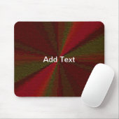 Kreisförmiger Farbverlauf Patchwork Rot zu Grün Mousepad (Mit Mouse)