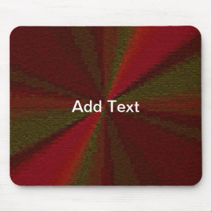 Kreisförmiger Farbverlauf Patchwork Rot zu Grün Mousepad
