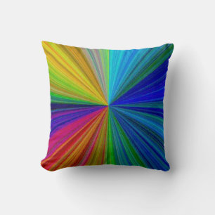 Kreisförmiger Farbverlauf Regenbogen Kissen