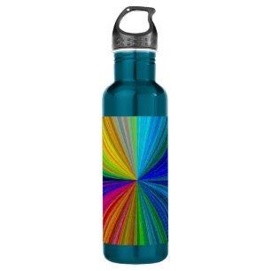 Kreisförmiger Farbverlauf Regenbogen Trinkflasche