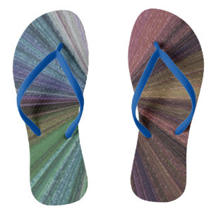 Kreisförmiger Gradient Erdiger Regenbogen Badesandalen
