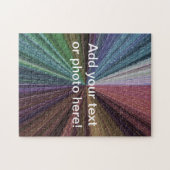 Kreisförmiger Gradient Erdiger Regenbogen Puzzle (Horizontal)