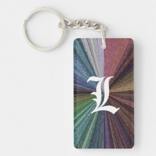 Kreisförmiger Gradient Erdiger Regenbogen Schlüsselanhänger