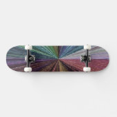 Kreisförmiger Gradient Erdiger Regenbogen Skateboard (Horizontal)