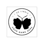 Kreisförmiger Schmetterling Ex Libris Stempel (Prägung)