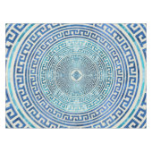 Kreisförmiges griechisches Windungs-Muster - Tischdecke (Vorderseite (Horizontal))