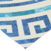 Kreisförmiges griechisches Windungs-Muster - Tischdecke (Schrägansicht)