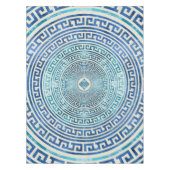 Kreisförmiges griechisches Windungs-Muster - Tischdecke (Vorderseite)