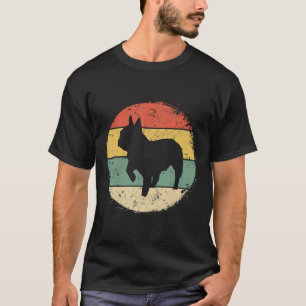 Kreisförmiges Retro-Pug-Besitzer-Geschenk Puggle-E T-Shirt
