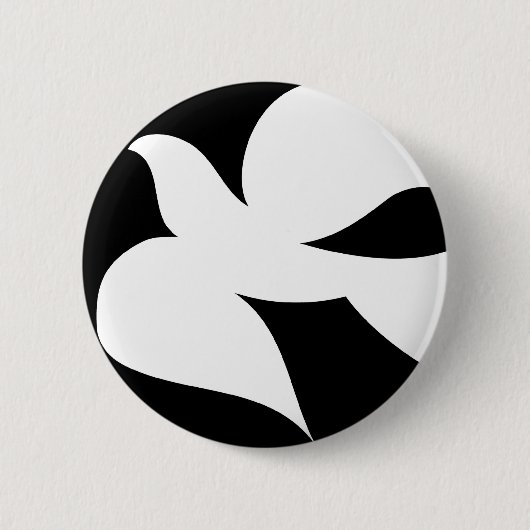 Kreisfriedenstaube Button (Vorderseite)