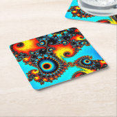 Kreisgestaltung Rechteckiger Pappuntersetzer (angewinkelt)