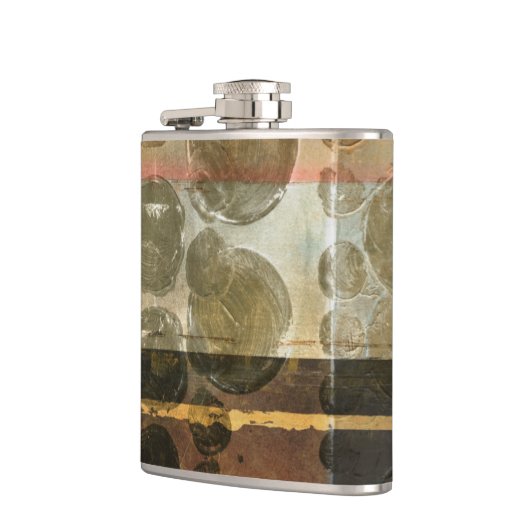 Kreisgrüne Tropfen Flachmann (Links)