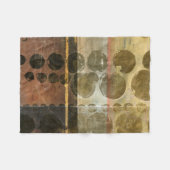 Kreisgrüne Tropfen Fleecedecke (Vorderseite (Horizontal))