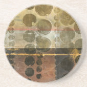 Kreisgrüne Tropfen Getränkeuntersetzer (Vorne)