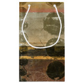 Kreisgrüne Tropfen Kleine Geschenktüte (Rückseite)