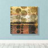 Kreisgrüne Tropfen Leinwanddruck (Insitu (Holzboden))