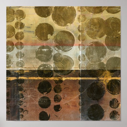 Kreisgrüne Tropfen Poster (Vorne)