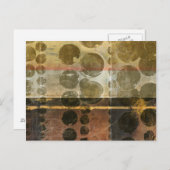 Kreisgrüne Tropfen Postkarte (Vorne/Hinten)