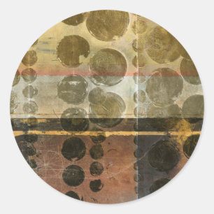 Kreisgrüne Tropfen Runder Aufkleber