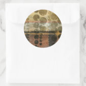 Kreisgrüne Tropfen Runder Aufkleber (Tasche)