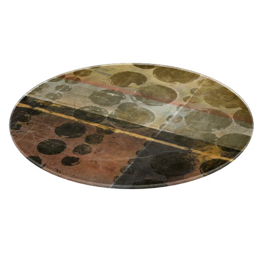 Kreisgrüne Tropfen Schneidebrett (Ecke)