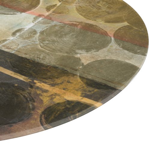 Kreisgrüne Tropfen Schneidebrett (Ecke)