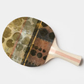 Kreisgrüne Tropfen Tischtennis Schläger (Seitenansicht)