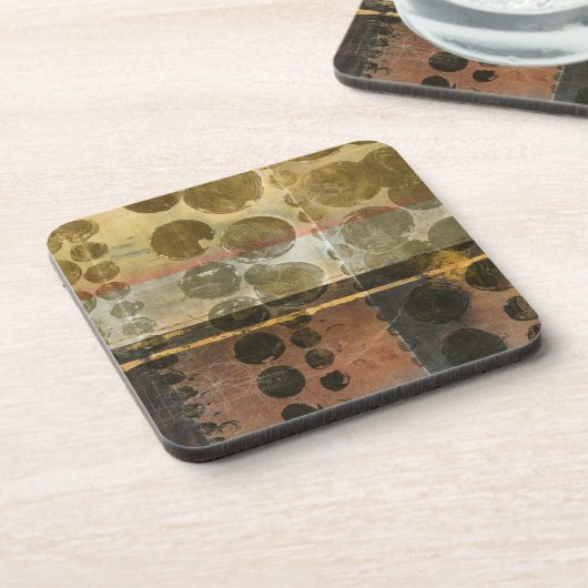 Kreisgrüne Tropfen Untersetzer (Linke Seite)