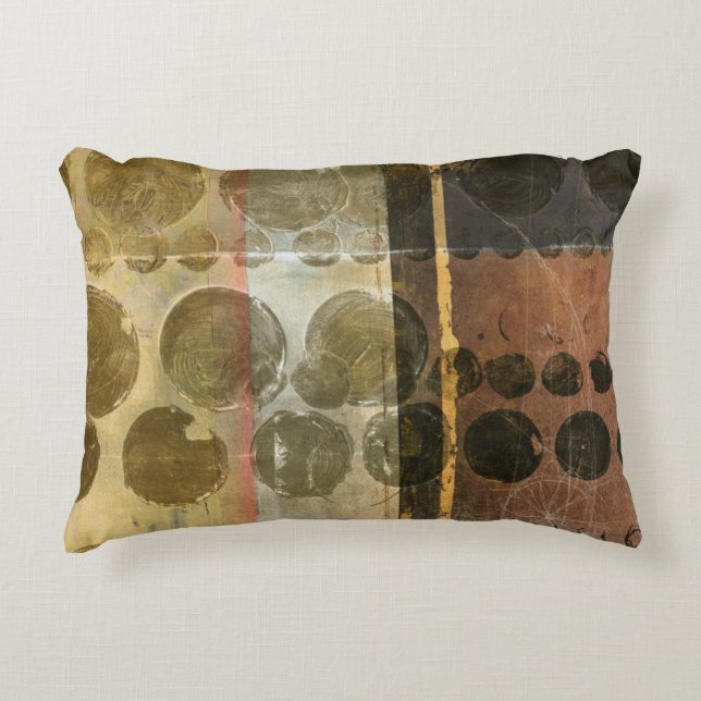 Kreisgrüne Tropfen Zierkissen (Vorderseite)