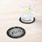 Kreisklavierschlüssel mit Mitte der musikalischen Runder Pappuntersetzer (Vor Ort)