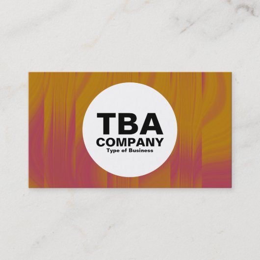 Kreislauf - Abstraktes Orange Visitenkarte (Vorderseite)